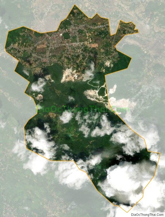 Bản đồ vệ tinh Thị trấn Yên Thế, huyện Lục Yên