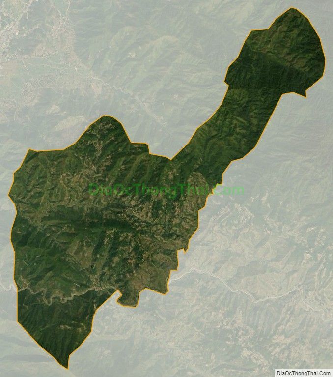 Bản đồ vệ tinh xã Hồ Bốn, huyện Mù Cang Chải