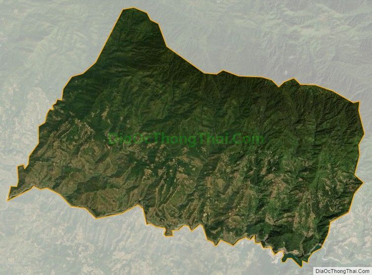 Bản đồ vệ tinh xã Khao Mang, huyện Mù Cang Chải