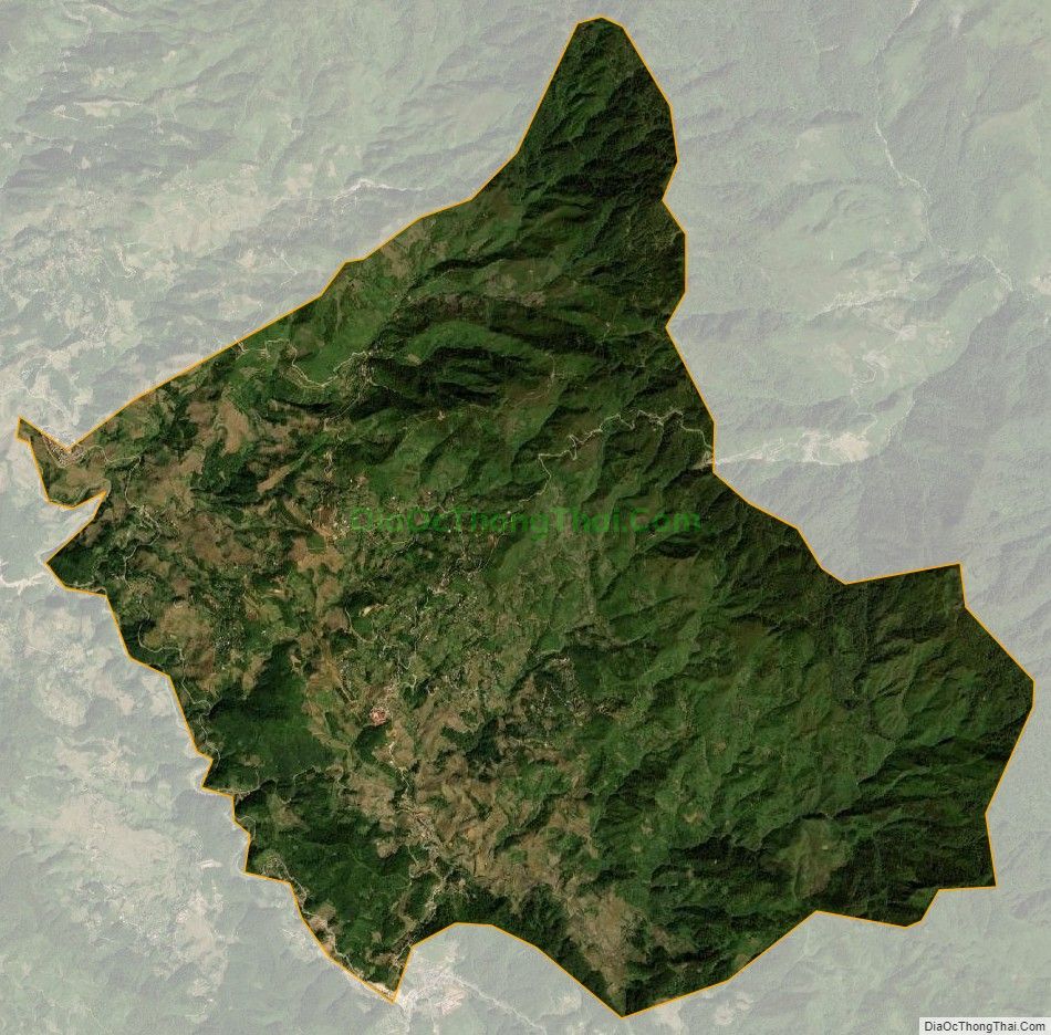 Bản đồ vệ tinh xã La Pán Tẩn, huyện Mù Cang Chải