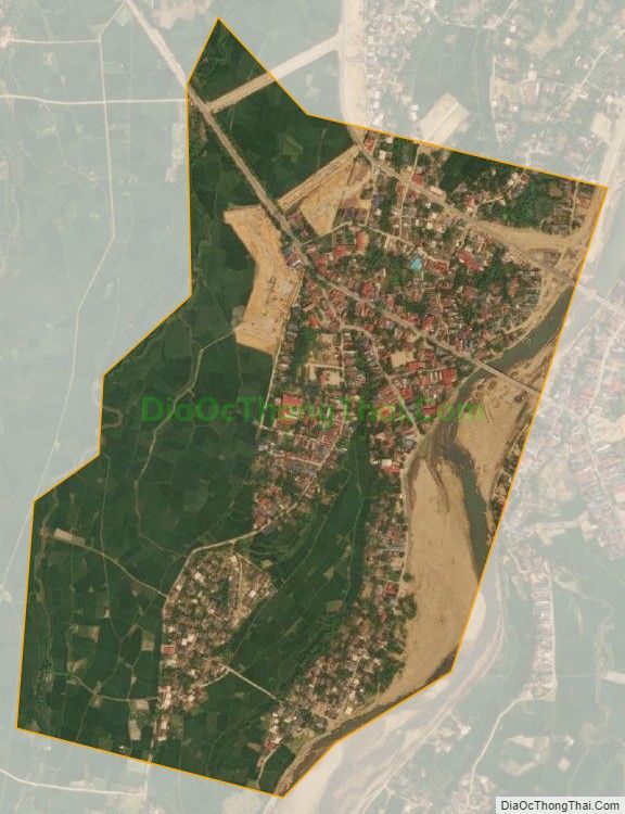 Bản đồ vệ tinh phường Cầu Thia, thị xã Nghĩa Lộ