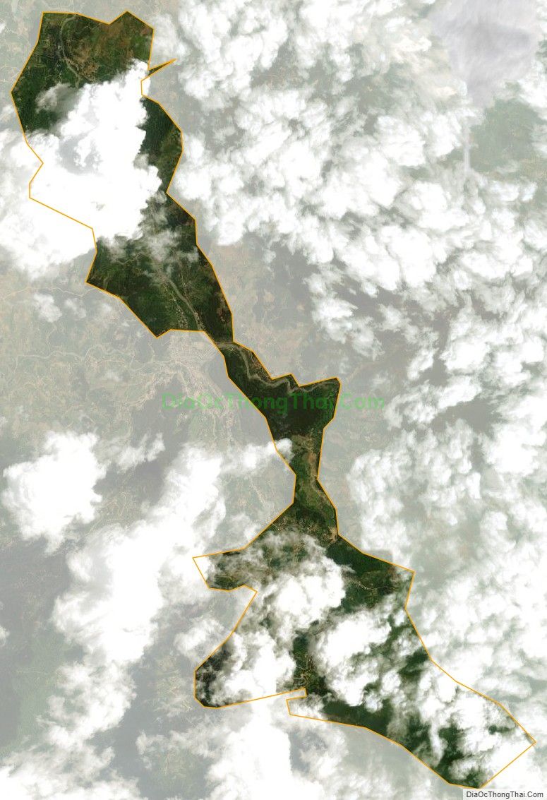 Bản đồ vệ tinh xã Hát Lừu, huyện Trạm Tấu