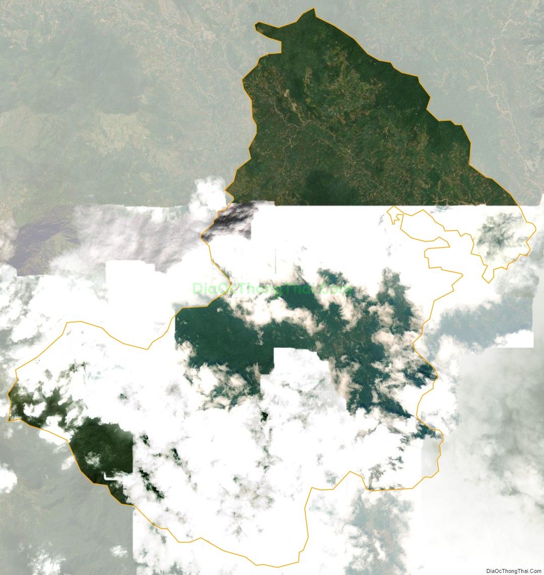 Bản đồ vệ tinh xã Cát Thịnh, huyện Văn Chấn