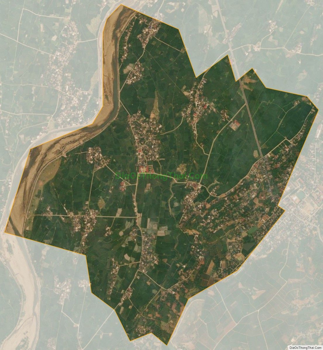 Bản đồ vệ tinh xã Thanh Lương, thị xã Nghĩa Lộ
