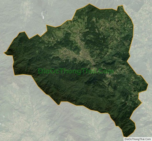 Bản đồ vệ tinh xã Nà Hẩu, huyện Văn Yên