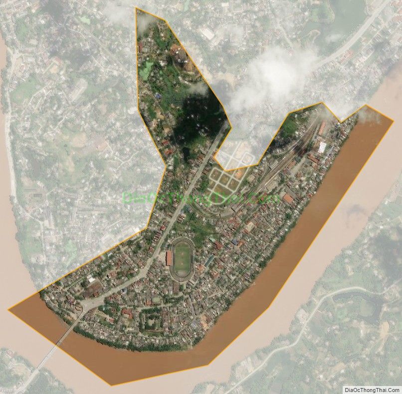 Bản đồ vệ tinh phường Hồng Hà, thành phố Yên Bái