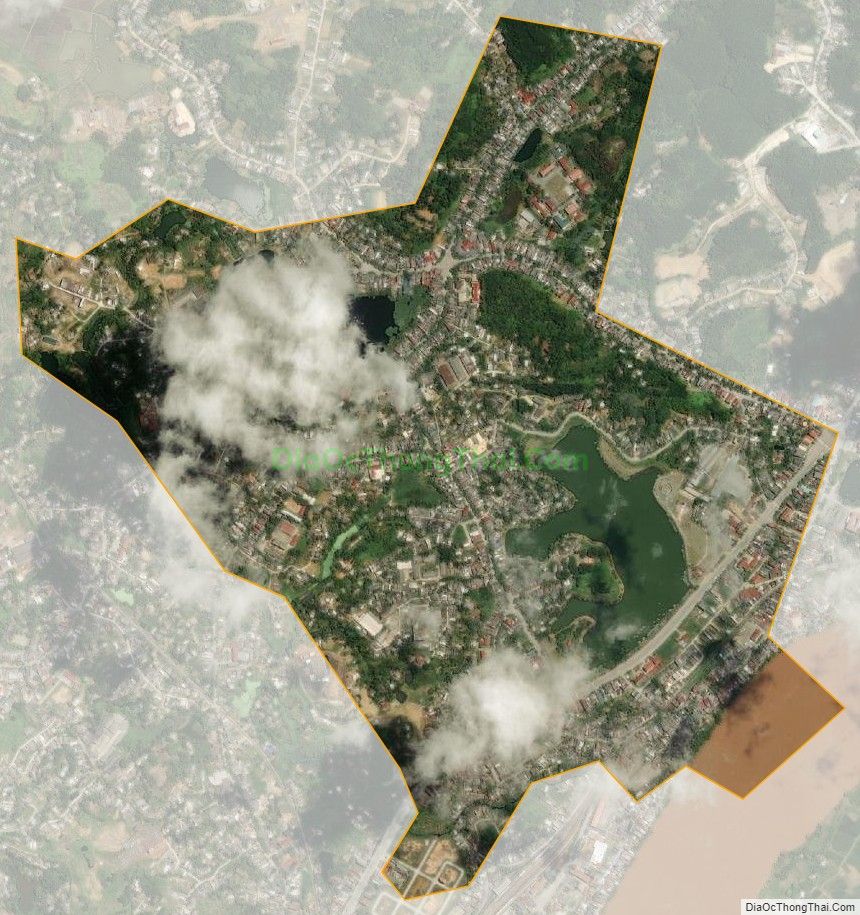 Bản đồ vệ tinh phường Nguyễn Thái Học, thành phố Yên Bái