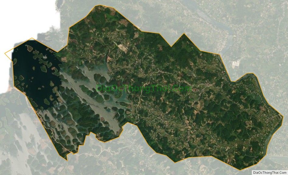 Bản đồ vệ tinh xã Hán Đà, huyện Yên Bình