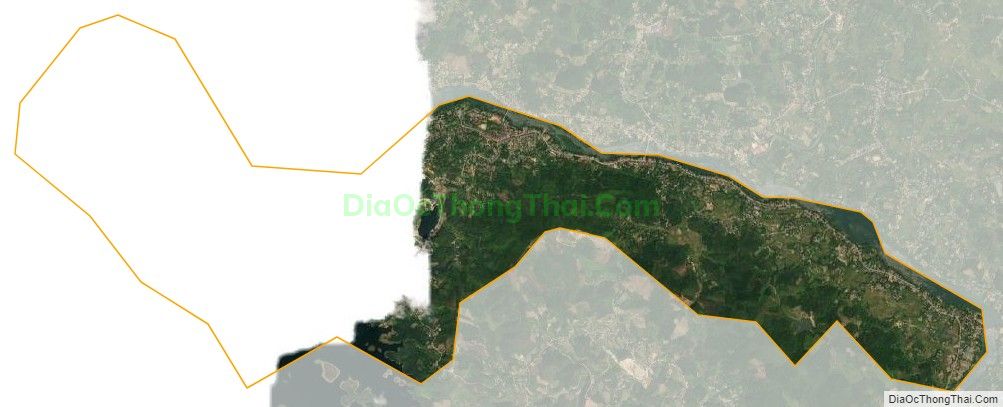 Bản đồ vệ tinh Thị trấn Thác Bà, huyện Yên Bình