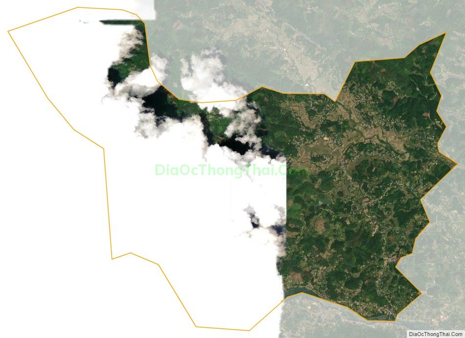Bản đồ vệ tinh xã Vĩnh Kiên, huyện Yên Bình