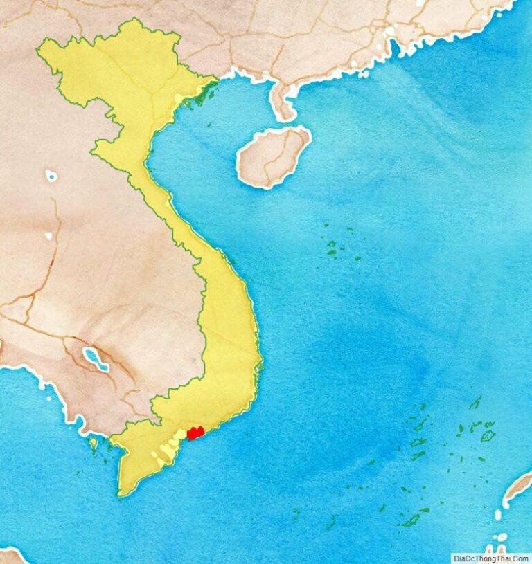 Bản đồ vị trí Bà Rịa - Vũng Tàu