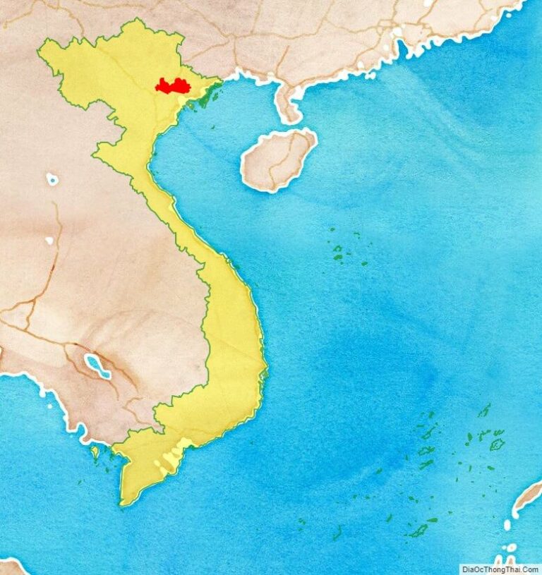 Bản đồ vị trí Bắc Giang