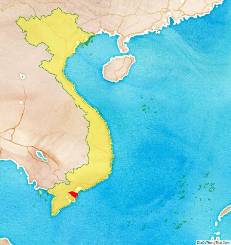Ben Tre province location map