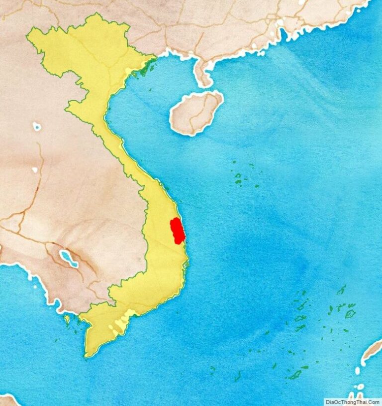 Binh Dinh province location map