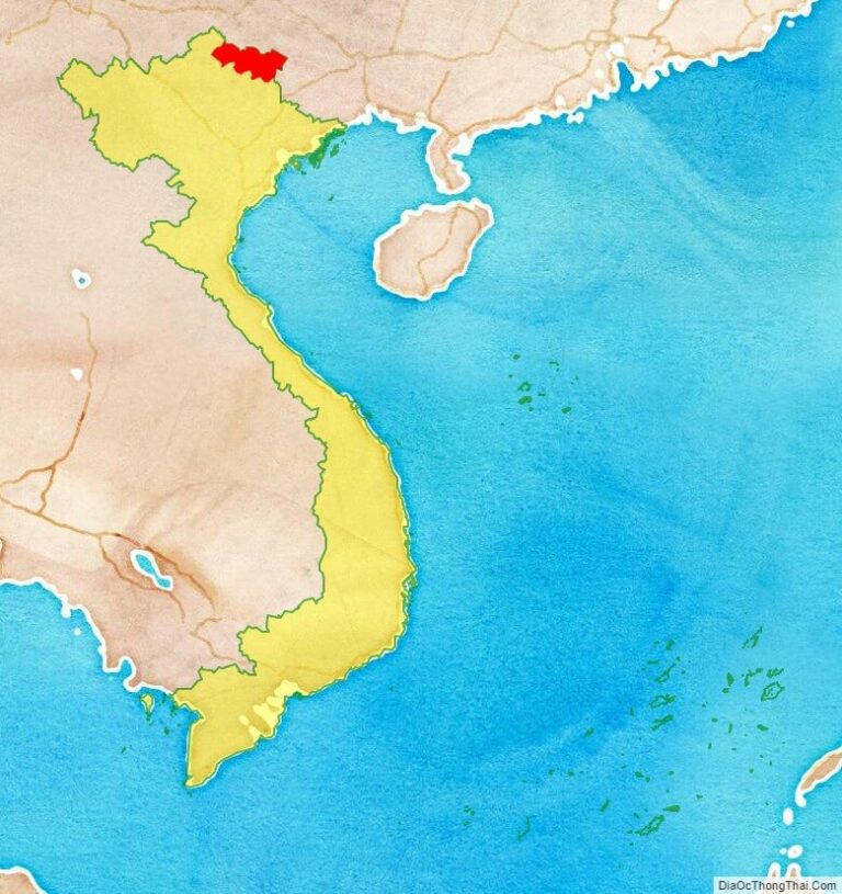 Cao Bang province location map
