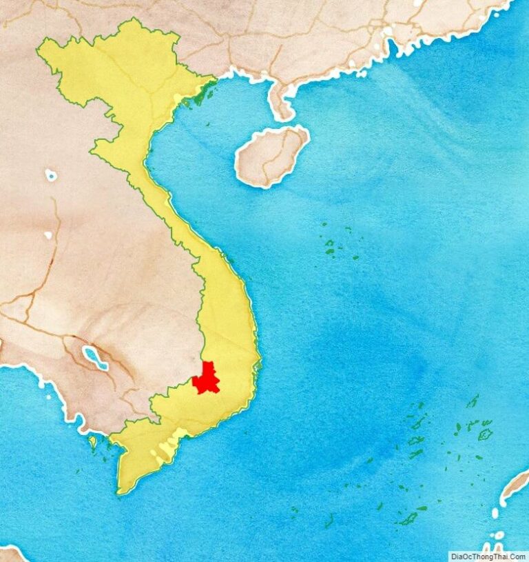 Bản đồ vị trí Đắk Nông