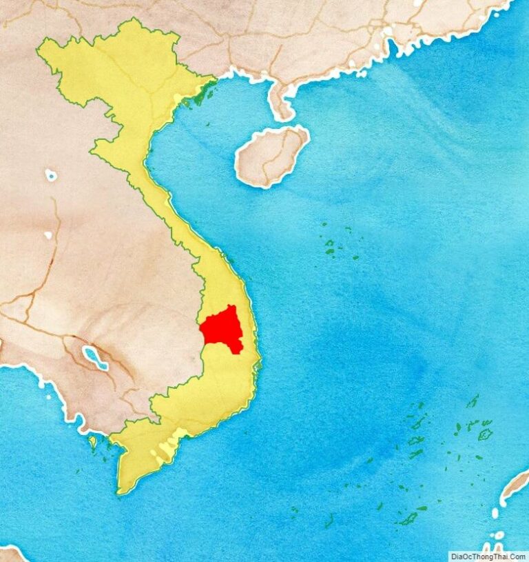 Gia Lai province location map