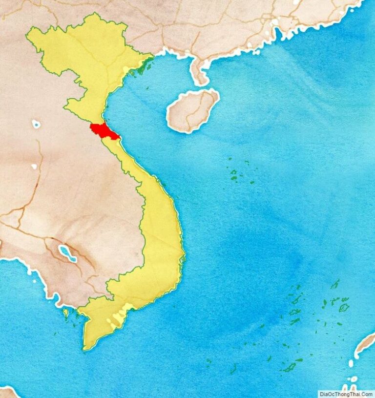 Ha Tinh province location map