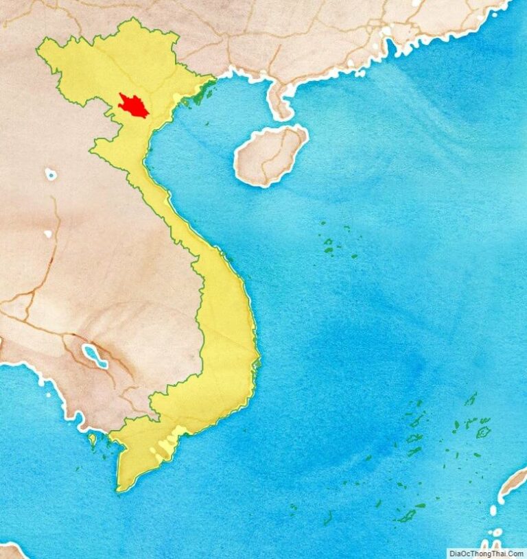 Hoa Binh province location map