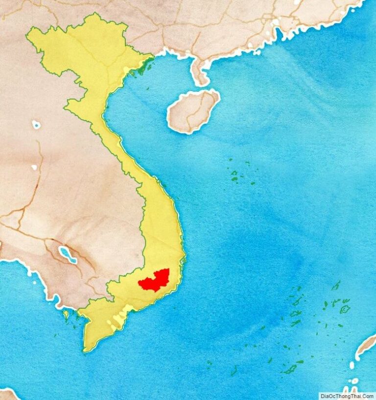 Lam Dong province location map
