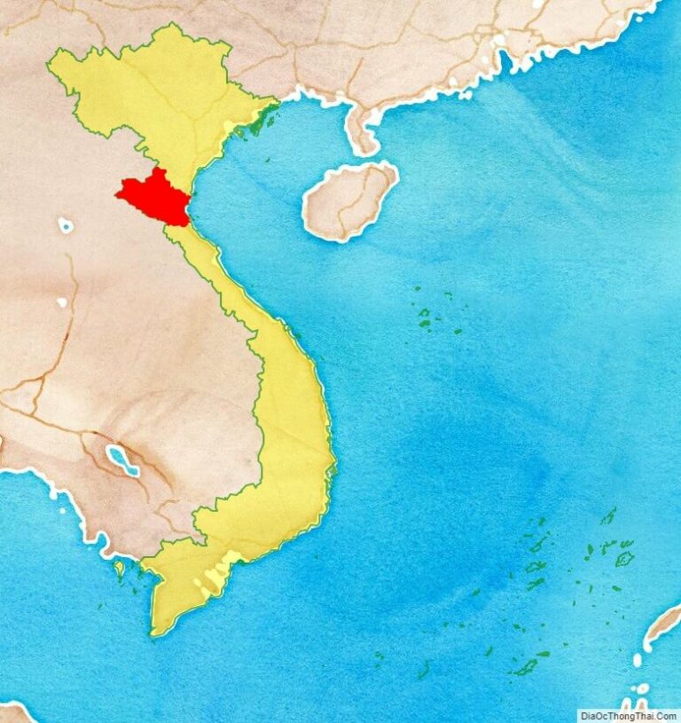 Nghe An province location map