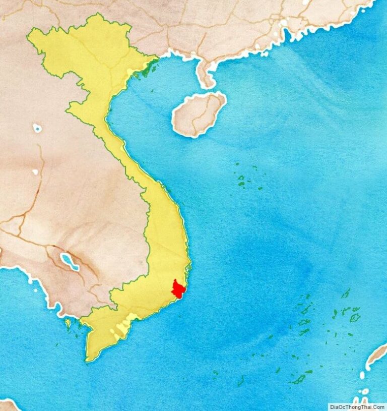 Ninh Thuan province location map