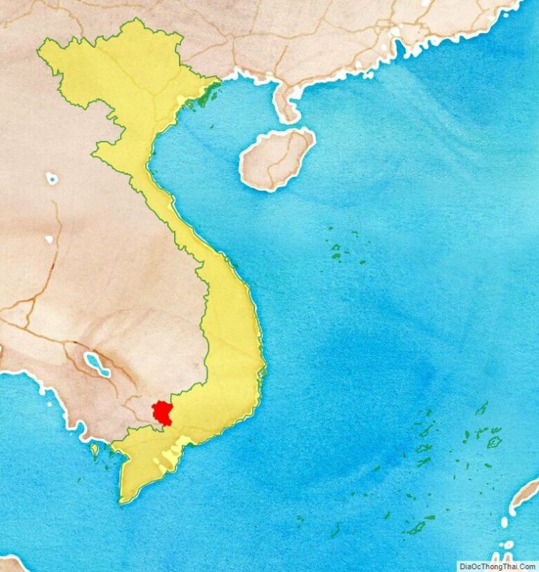 Bản đồ vị trí Tây Ninh