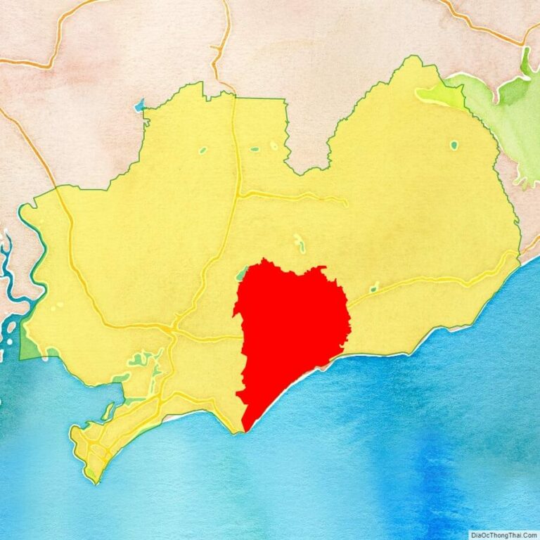Bản đồ vị trí huyện Đất Đỏ