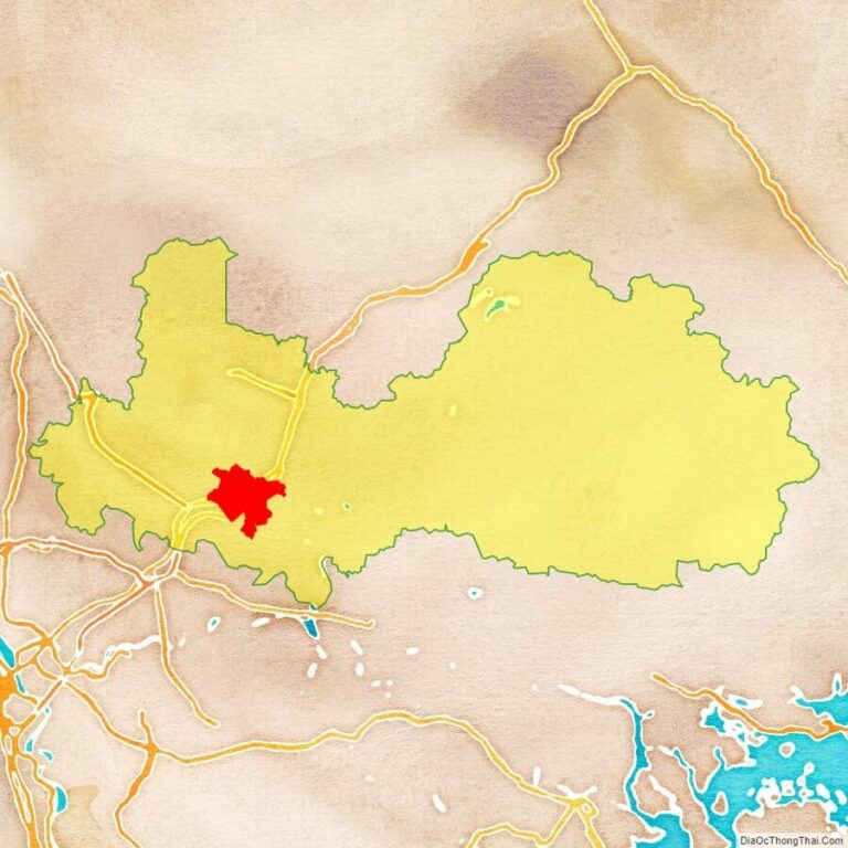 Bản đồ vị trí thành phố Bắc Giang