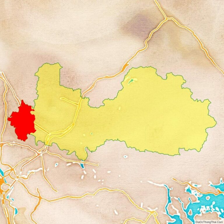Bản đồ vị trí huyện Hiệp Hòa