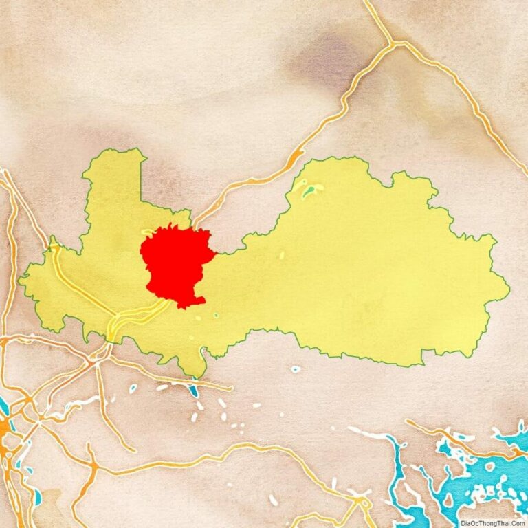 Bản đồ vị trí huyện Lạng Giang