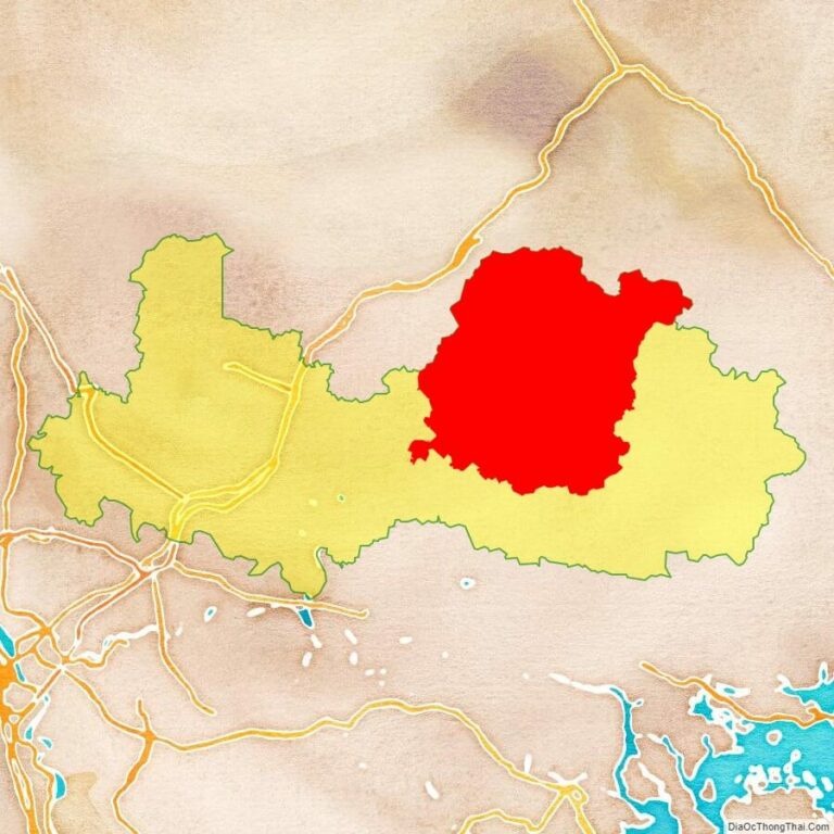 Bản đồ vị trí huyện Lục Ngạn