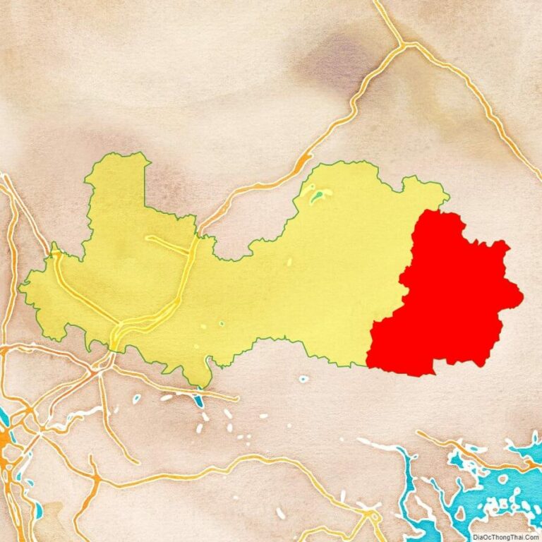 Bản đồ vị trí huyện Sơn Động