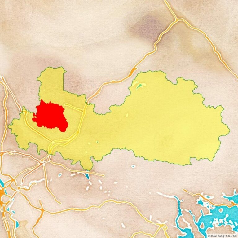 Bản đồ vị trí huyện Tân Yên