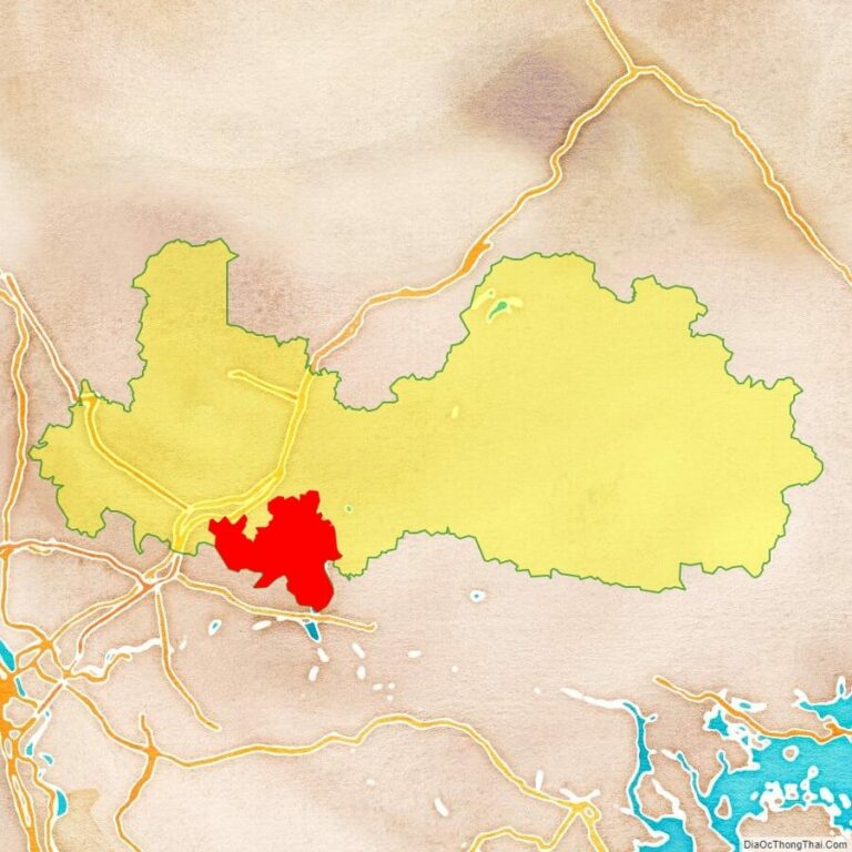 Bản đồ vị trí huyện Yên Dũng