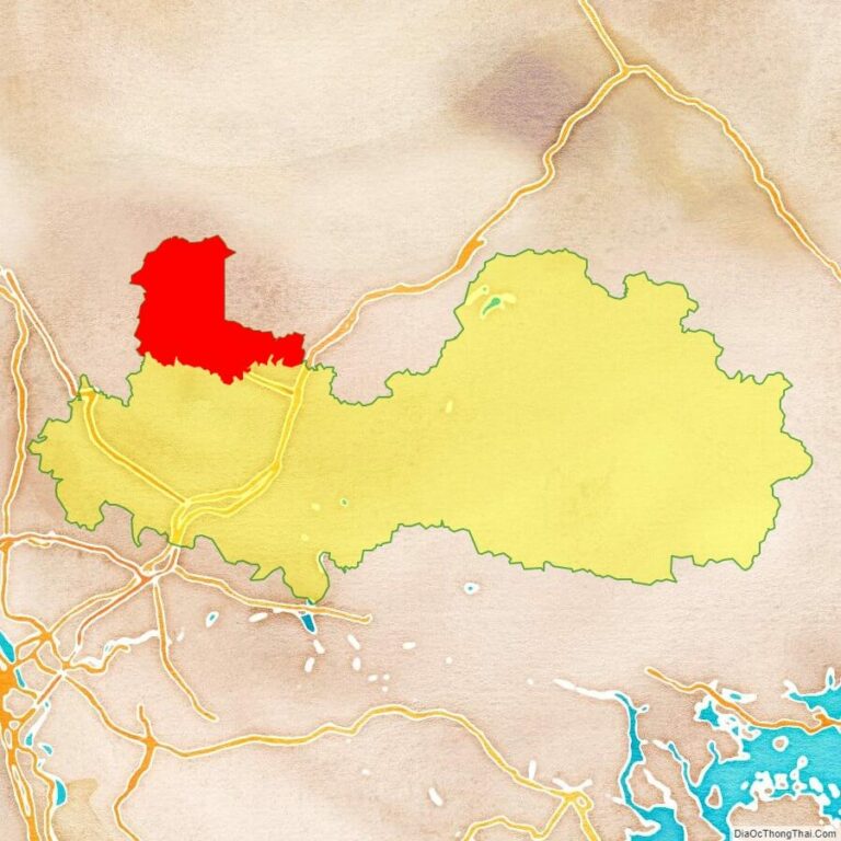 Bản đồ vị trí huyện Yên Thế