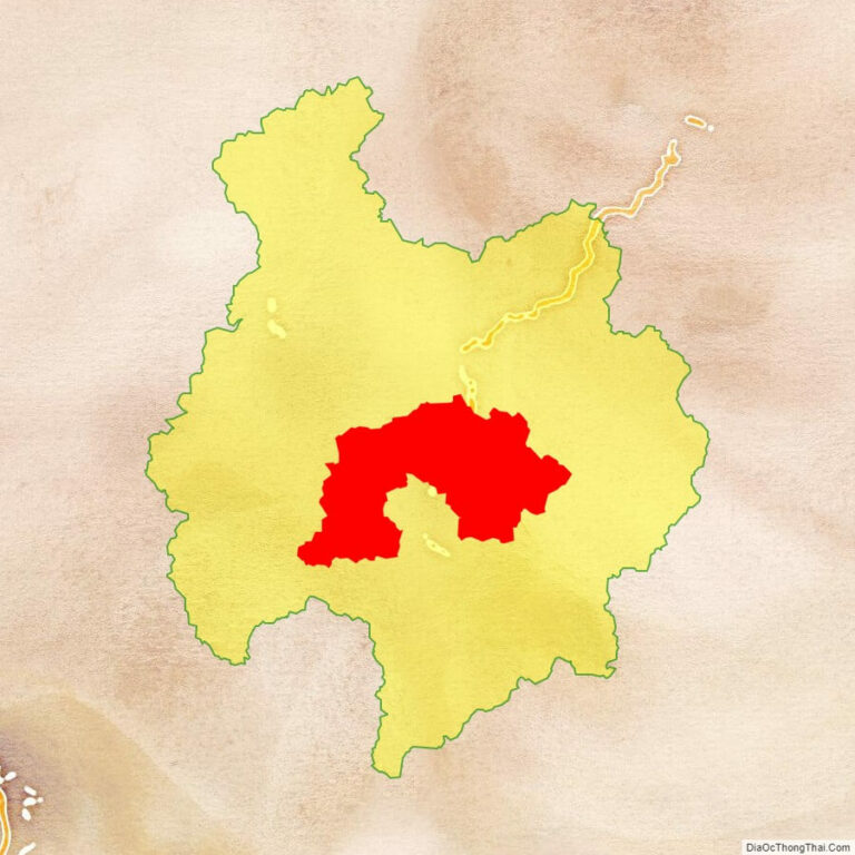 Bản đồ vị trí huyện Bạch Thông