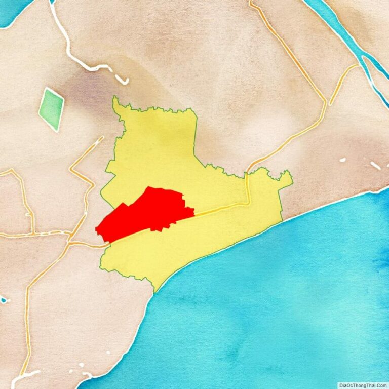 Bản đồ vị trí thị xã Giá Rai