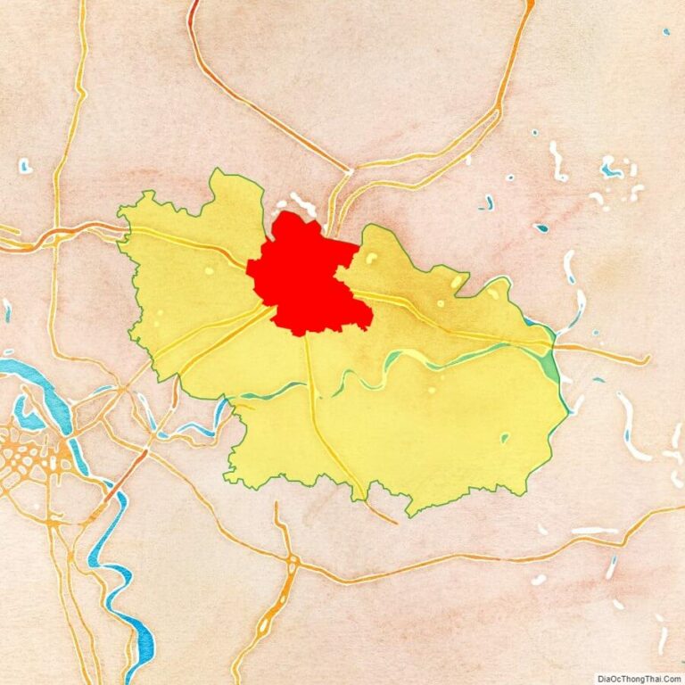 Bản đồ vị trí thành phố Bắc Ninh