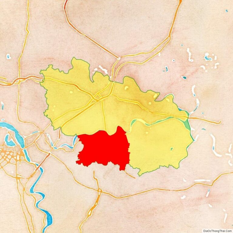 Bản đồ vị trí huyện Thuận Thành