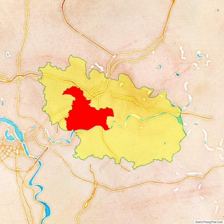 Bản đồ vị trí huyện Tiên Du