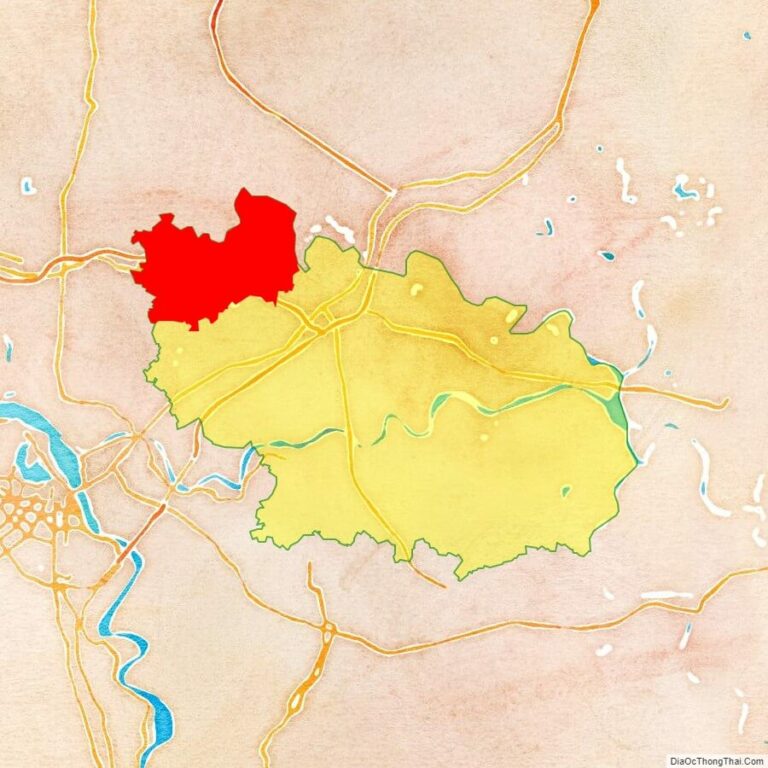 Bản đồ vị trí huyện Yên Phong