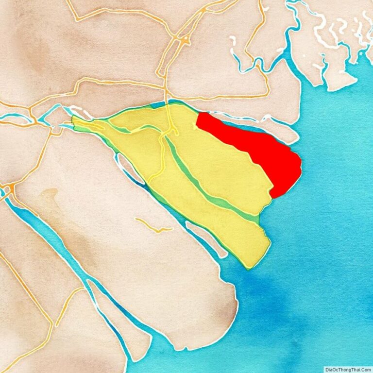 Bản đồ vị trí huyện Bình Đại