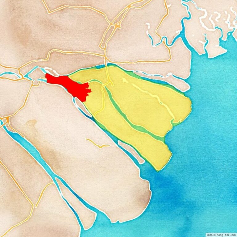 Bản đồ vị trí huyện Chợ Lách