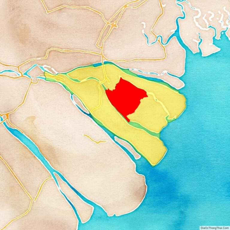 Bản đồ vị trí huyện Giồng Trôm