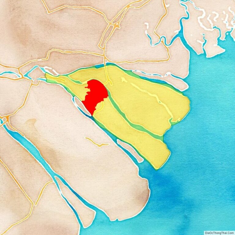 Bản đồ vị trí huyện Mỏ Cày Bắc