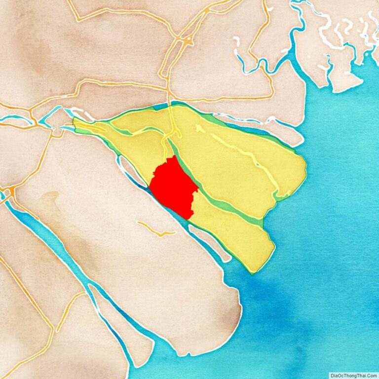 Bản đồ vị trí huyện Mỏ Cày Nam