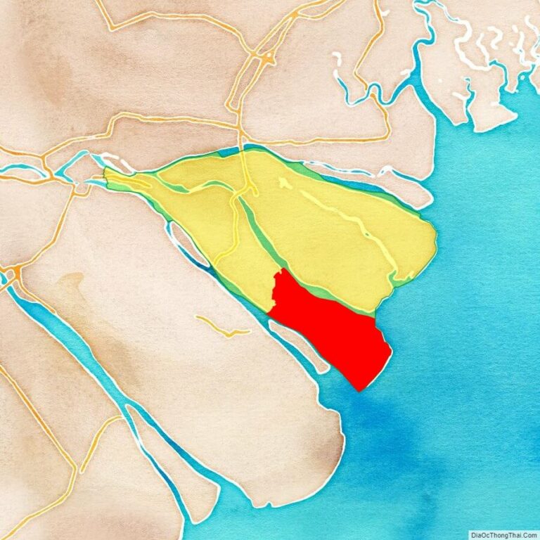 Bản đồ vị trí huyện Thạnh Phú
