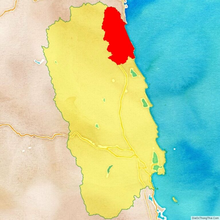 Bản đồ vị trí huyện Hoài Nhơn