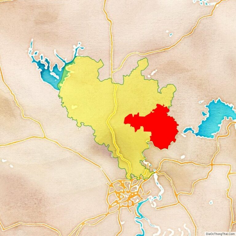 Bản đồ vị trí huyện Bắc Tân Uyên